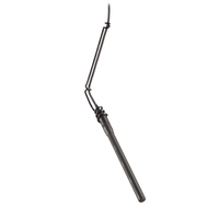 MINIATURE UNILINE CONDENSER HANGING MICROPHONE, 90° ACCEPTANCE ANGLE, 25.0'(7.6M), CABLE TERMINATED